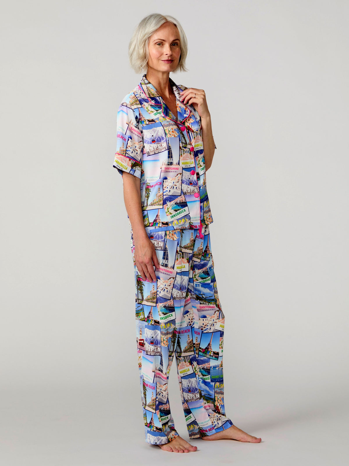 World Traveler Silky Pant Set