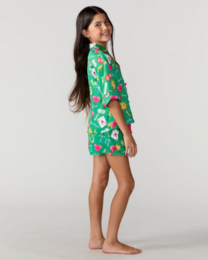 Kids Lucky Silky Short Set
