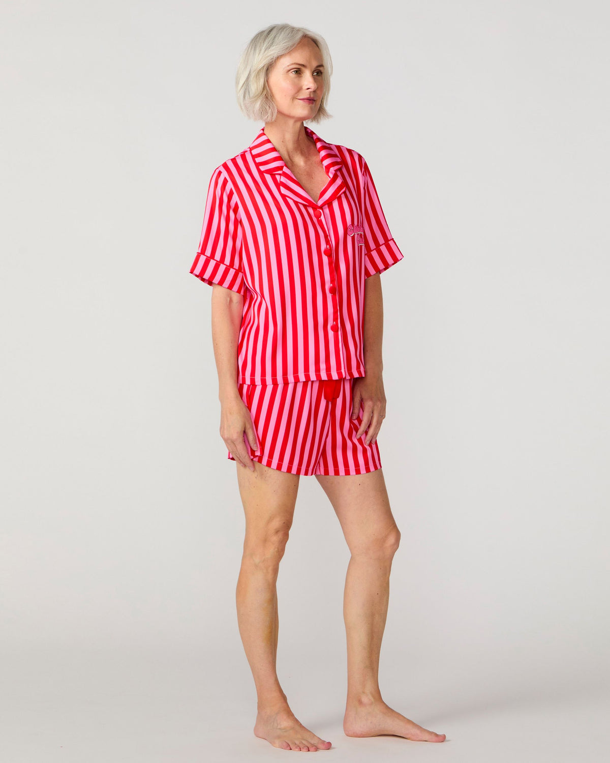 Christmas Club Silky Short Set