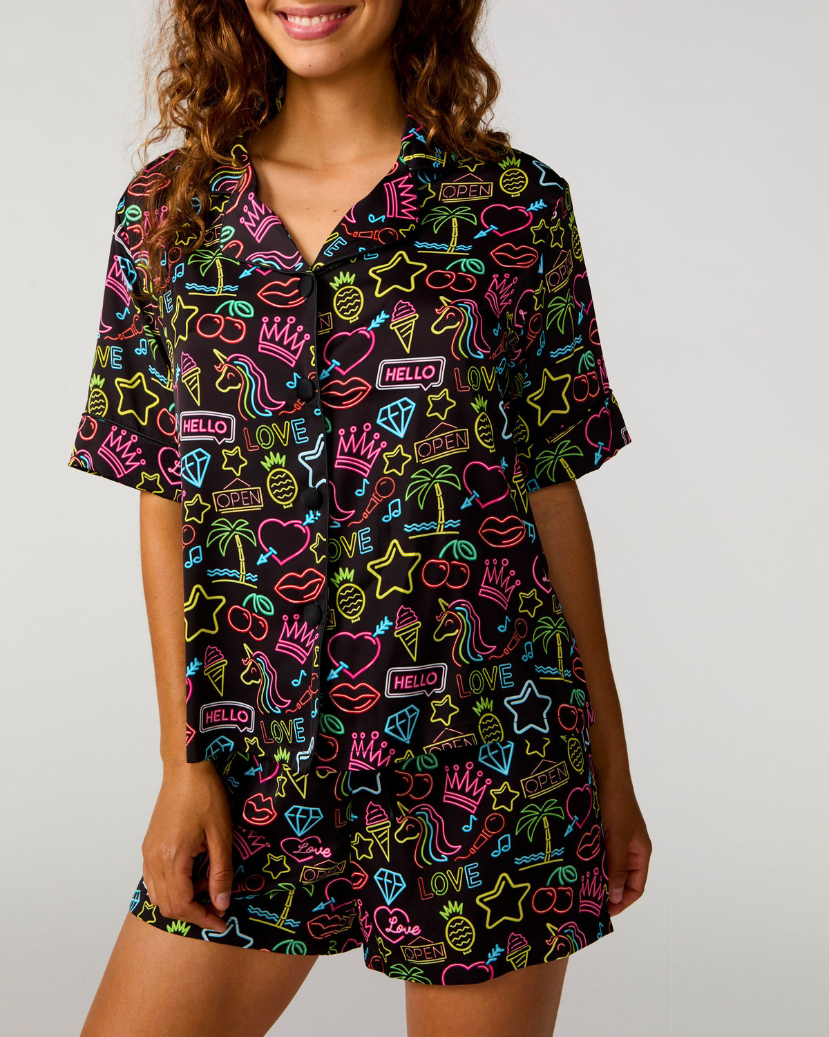 Neon Lights Silky Set
