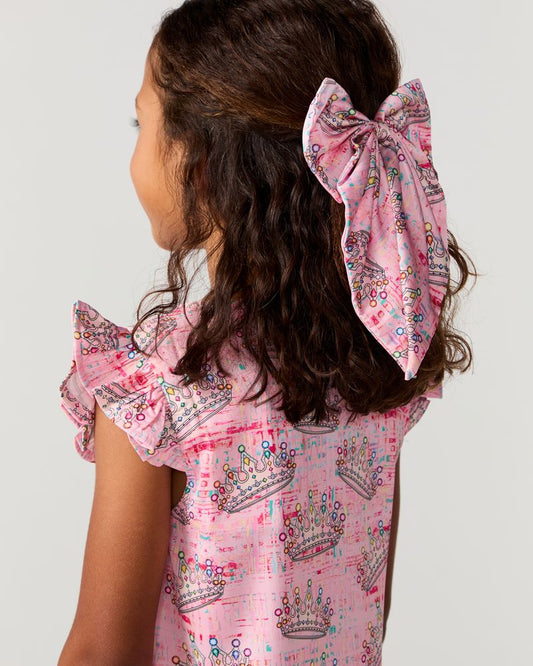 Hair Bow, Crown Jewel