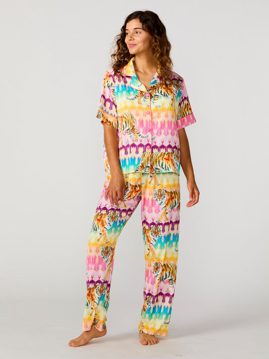 Tiger Royale Silky Pant Set