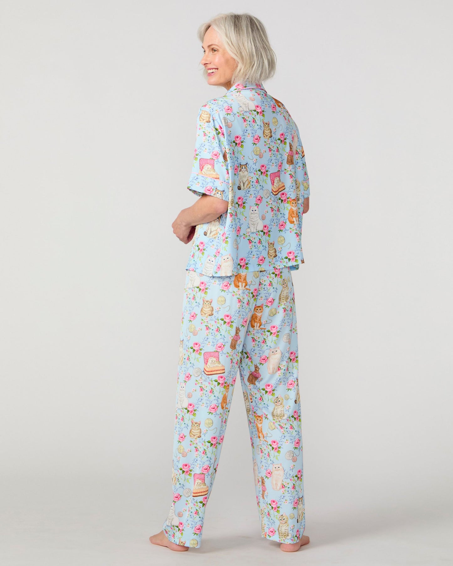 House Cats Silky Pant Set