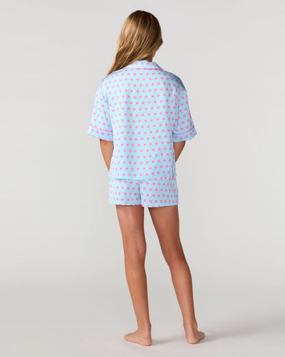 Kids Polka Pop Silky Short Set