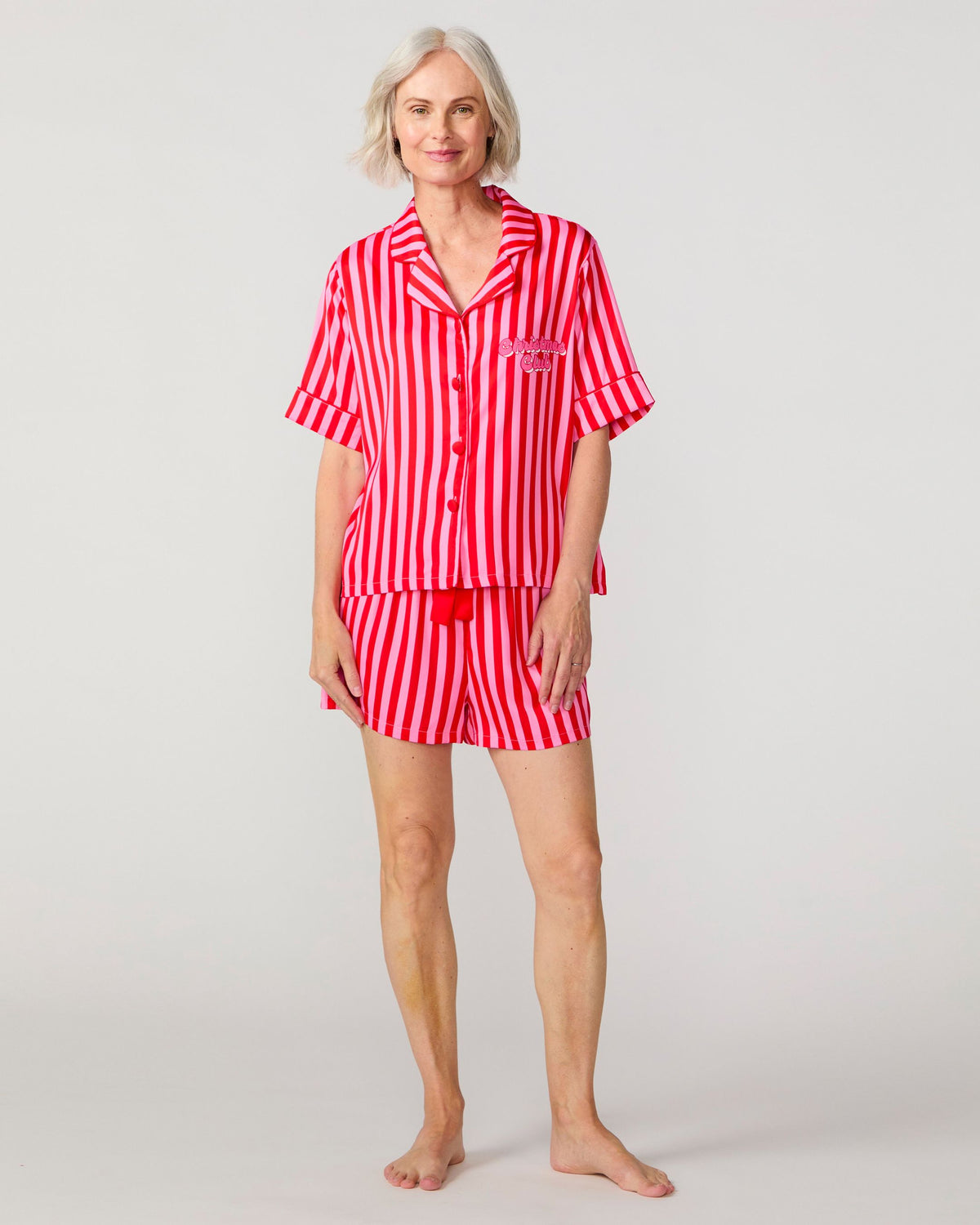 Christmas Club Silky Short Set