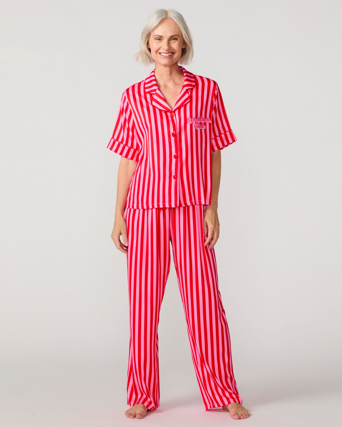 Christmas Club Silky Pant Set