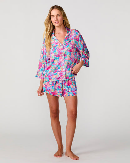 Disco Queen Silky 3/4 Shirt Set