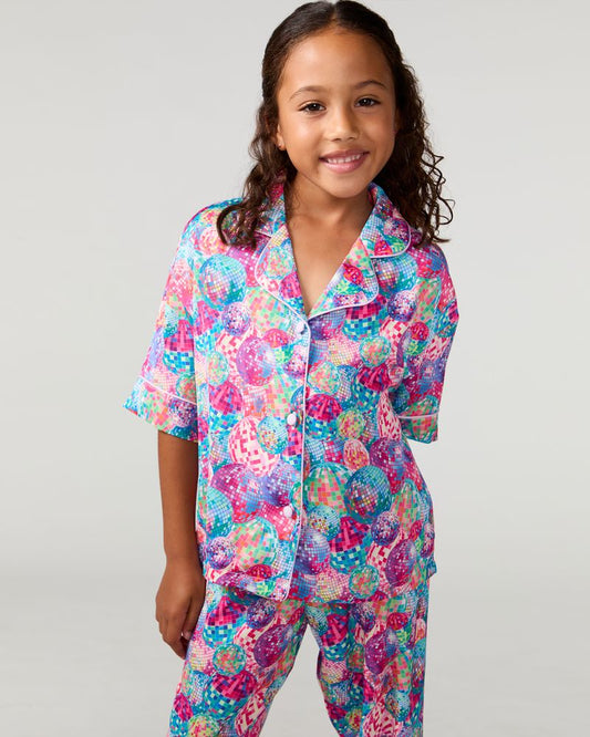 Kids Disco Queen Silky Pant Set