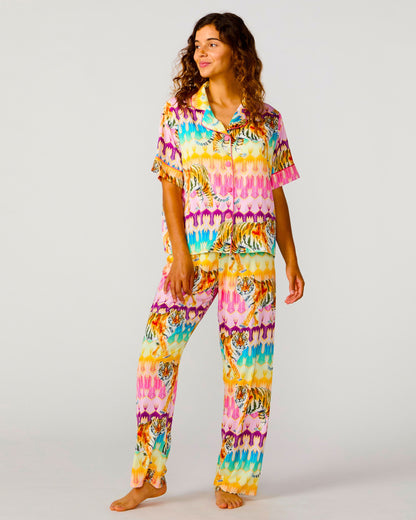 Tiger Royale Silky Pant Set