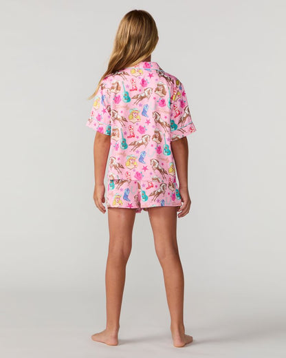 Kids Cowgirl Candy Silky Short Set