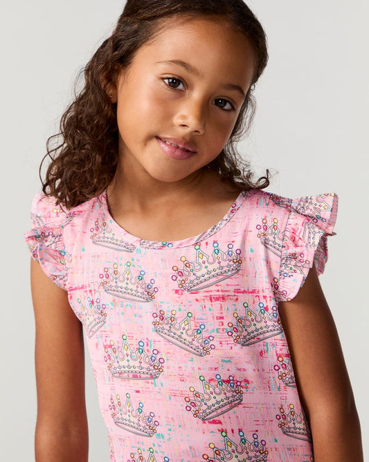 Kids Crown Jewel Silky Dress