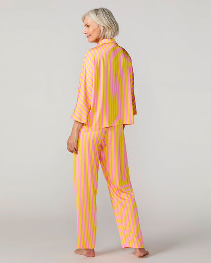 Sunshine Club Silky 3/4 Sleeve Pant Set