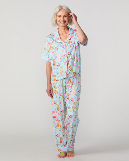 House Cats Silky Pant Set