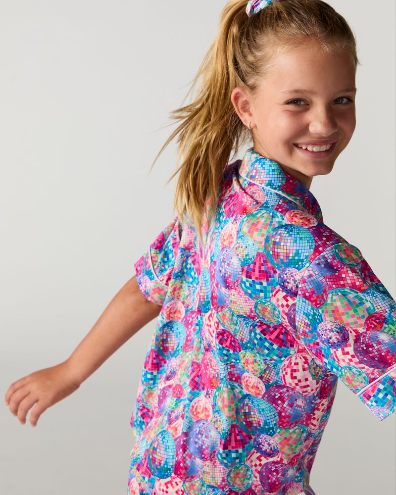 Kids Disco Silky Short Set