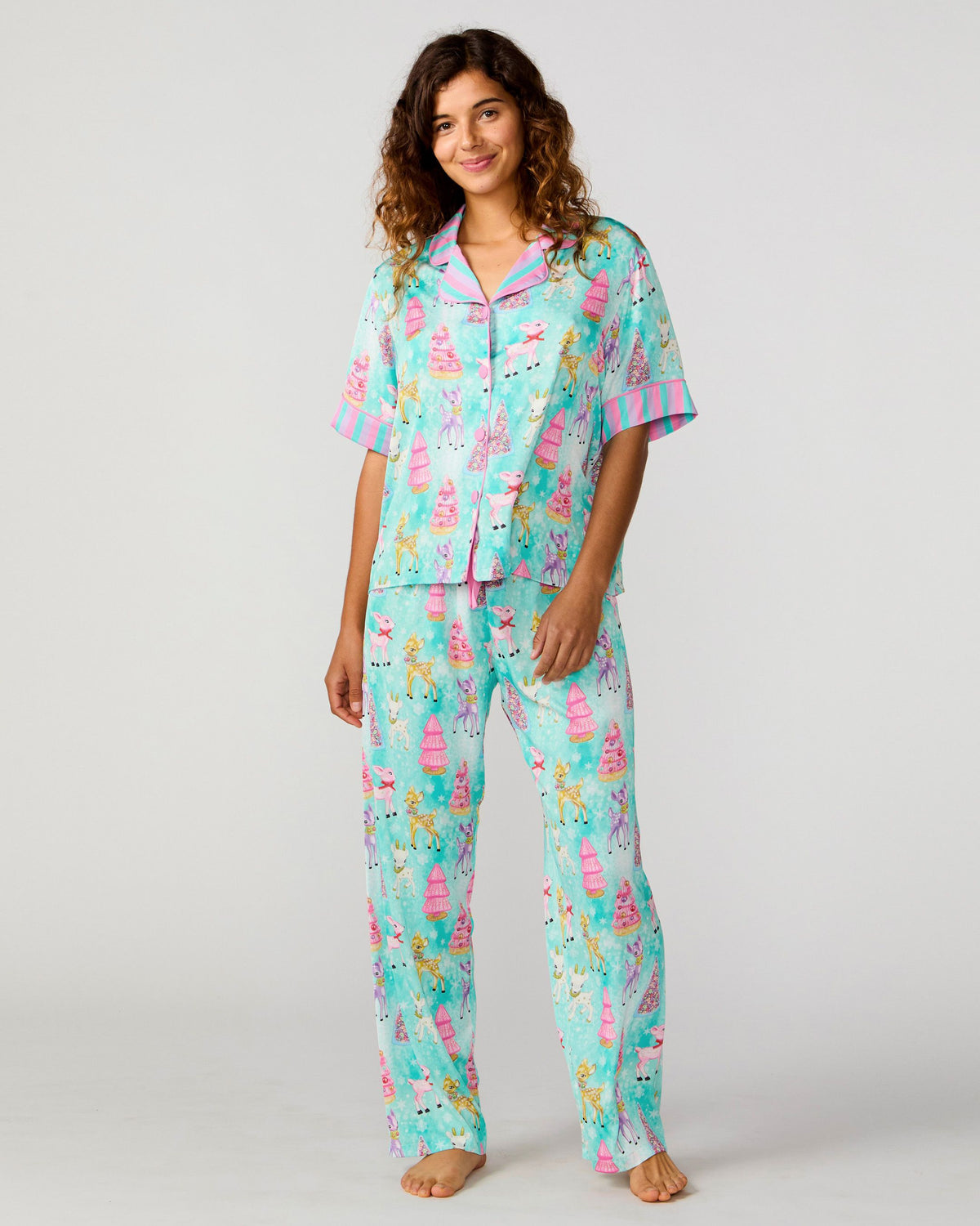 Prancer Silky Pant Set