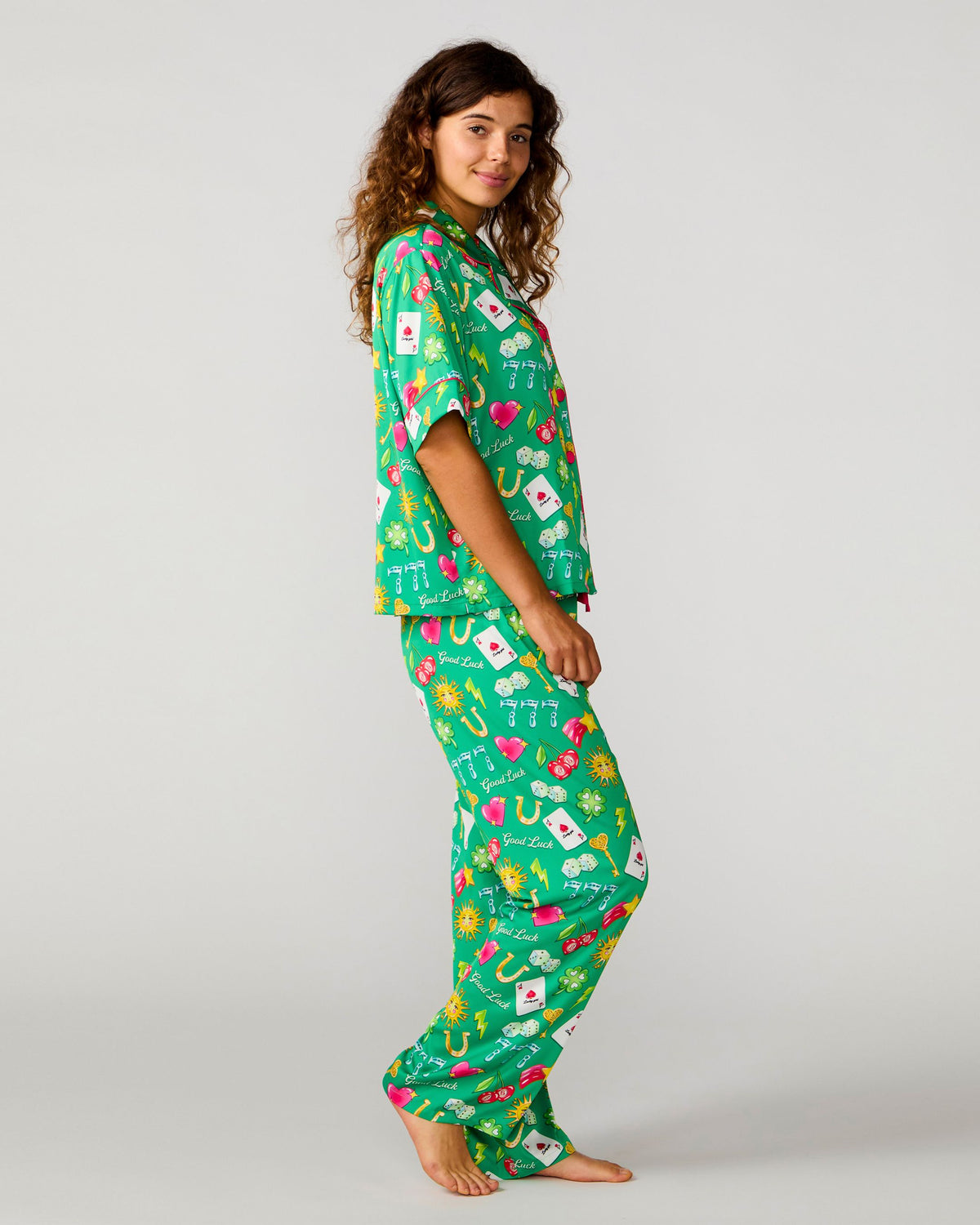 Lucky Silky Pant Set