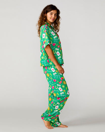 Lucky Silky Pant Set