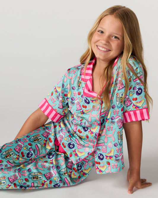 Kids 90s Silky Pant Set