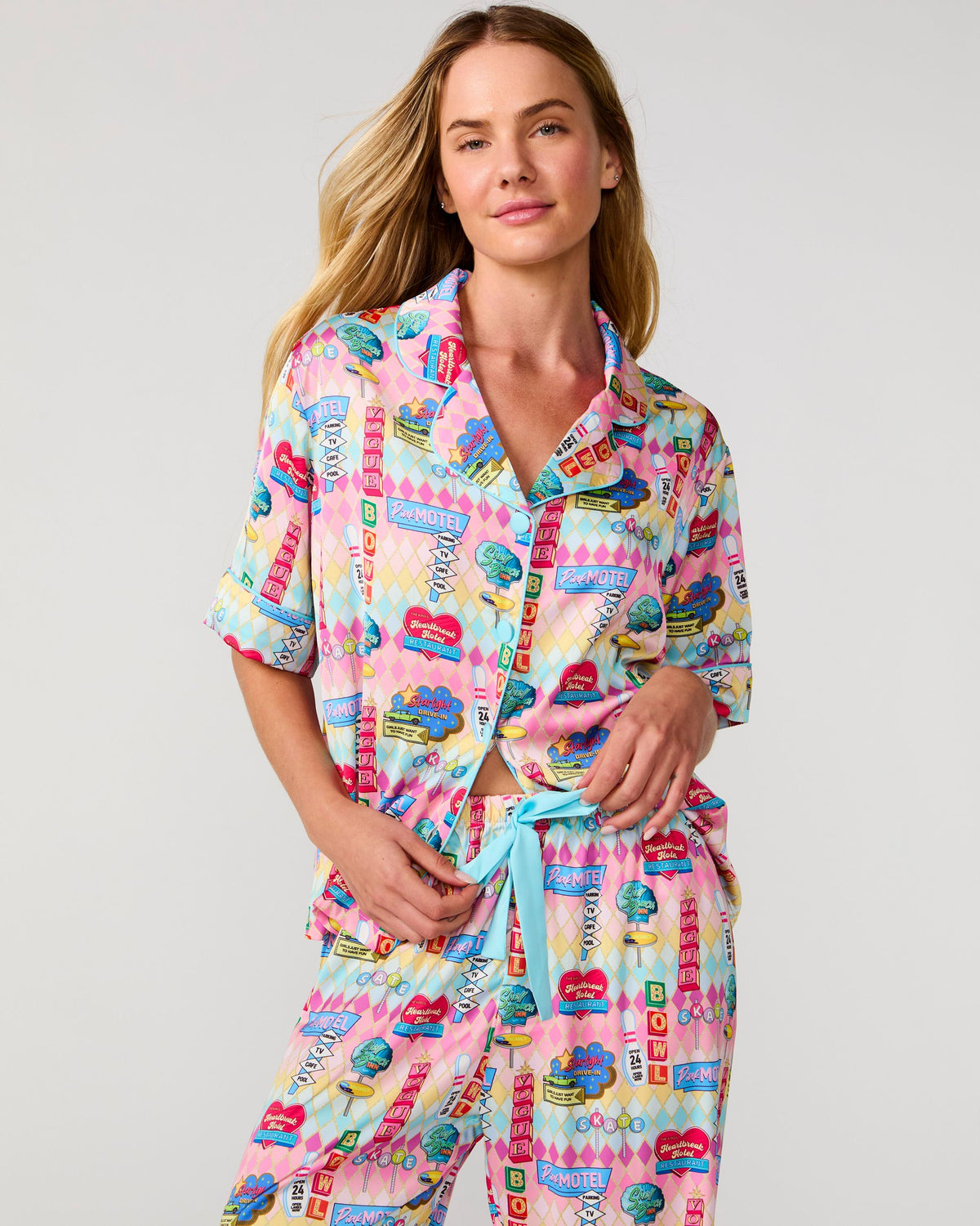 Highway Holiday Silky Pant Set