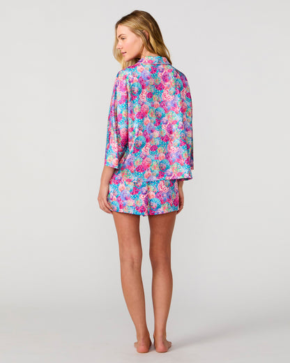 Disco Queen Silky 3/4 Shirt Set