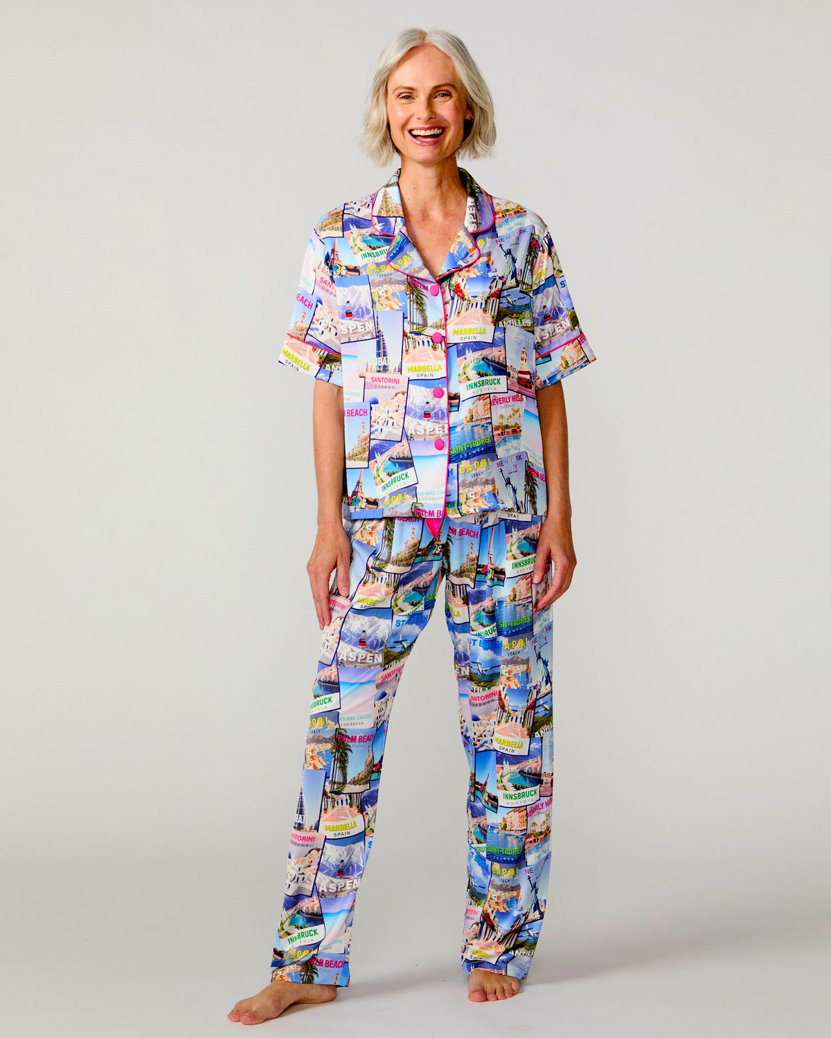 World Traveler Silky Pant Set