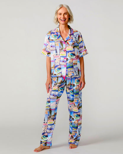World Traveler Silky Pant Set