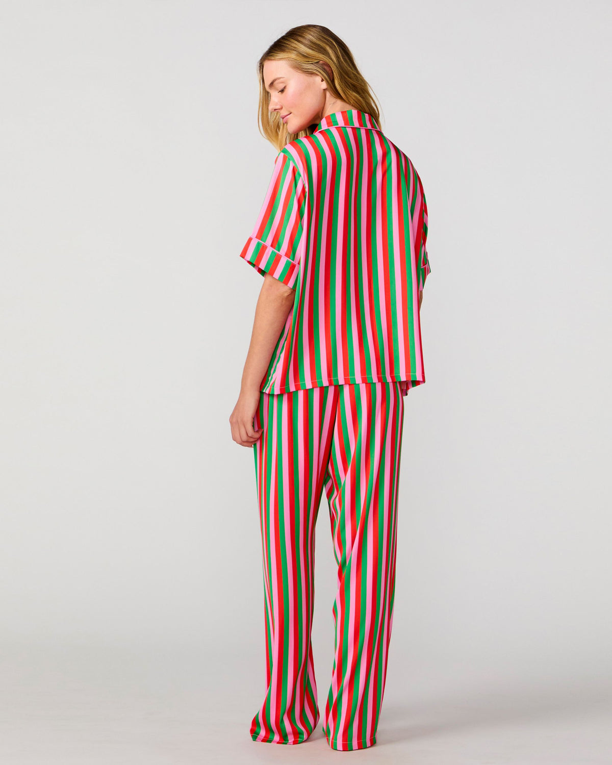 Candy Christmas Silky Pant Set