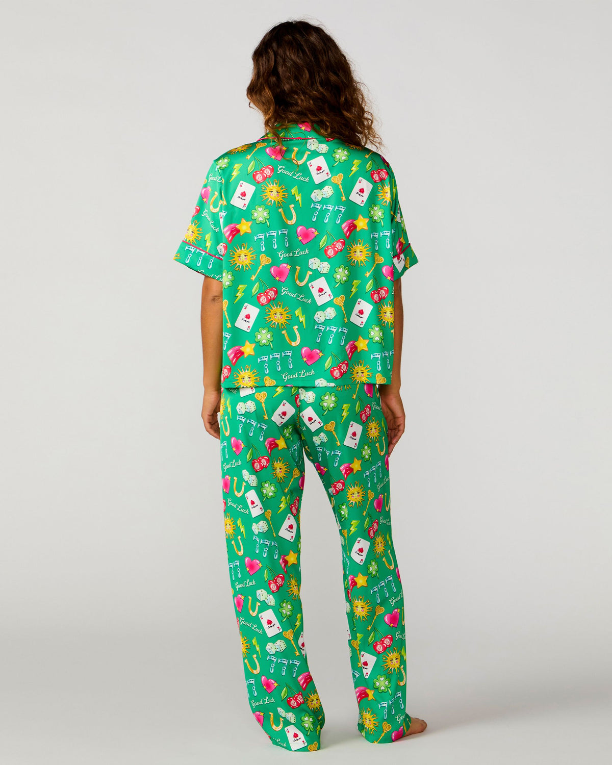 Lucky Silky Pant Set