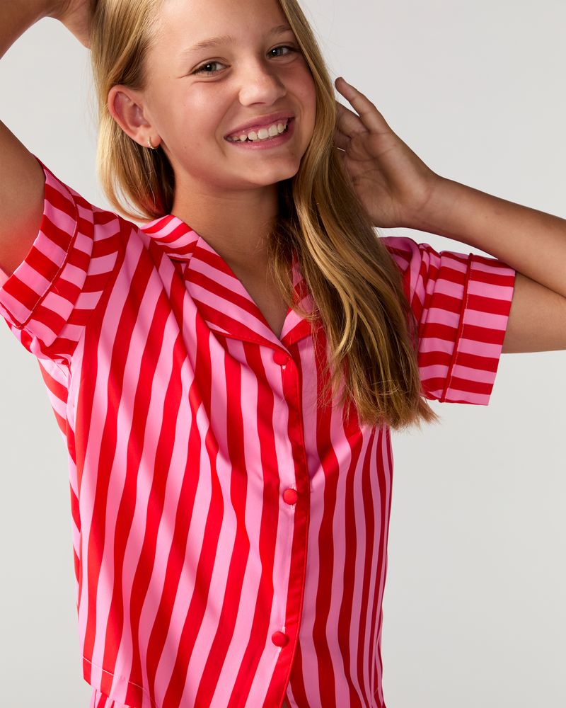 Kids Christmas Club Silky Short Set