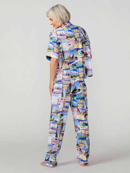 World Traveler Silky Pant Set