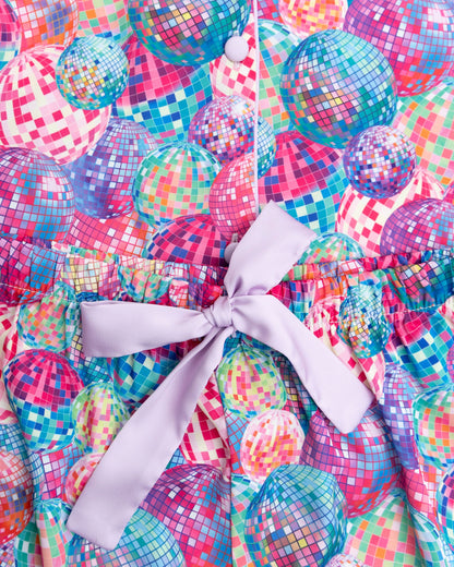 Disco Queen Silky 3/4 Shirt Set