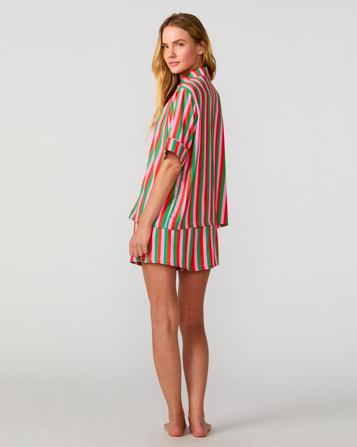 Candy Christmas Silky Short Set