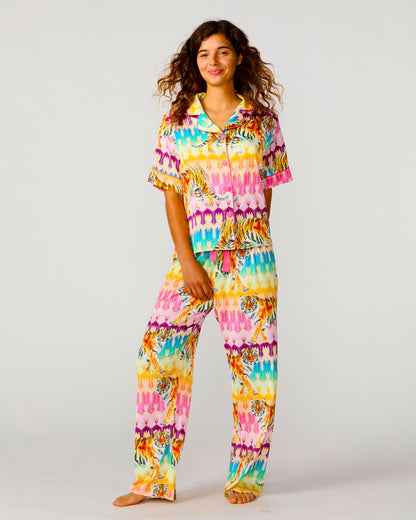 Tiger Royale Silky Pant Set