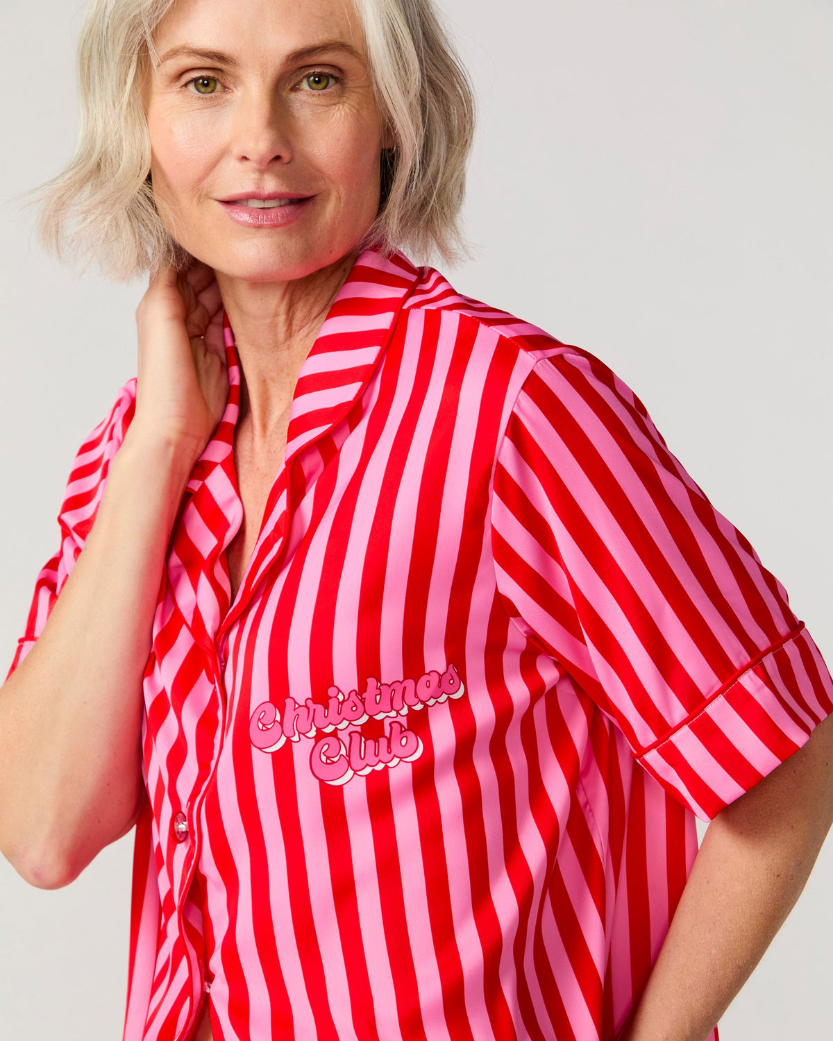 Christmas Club Silky Pant Set