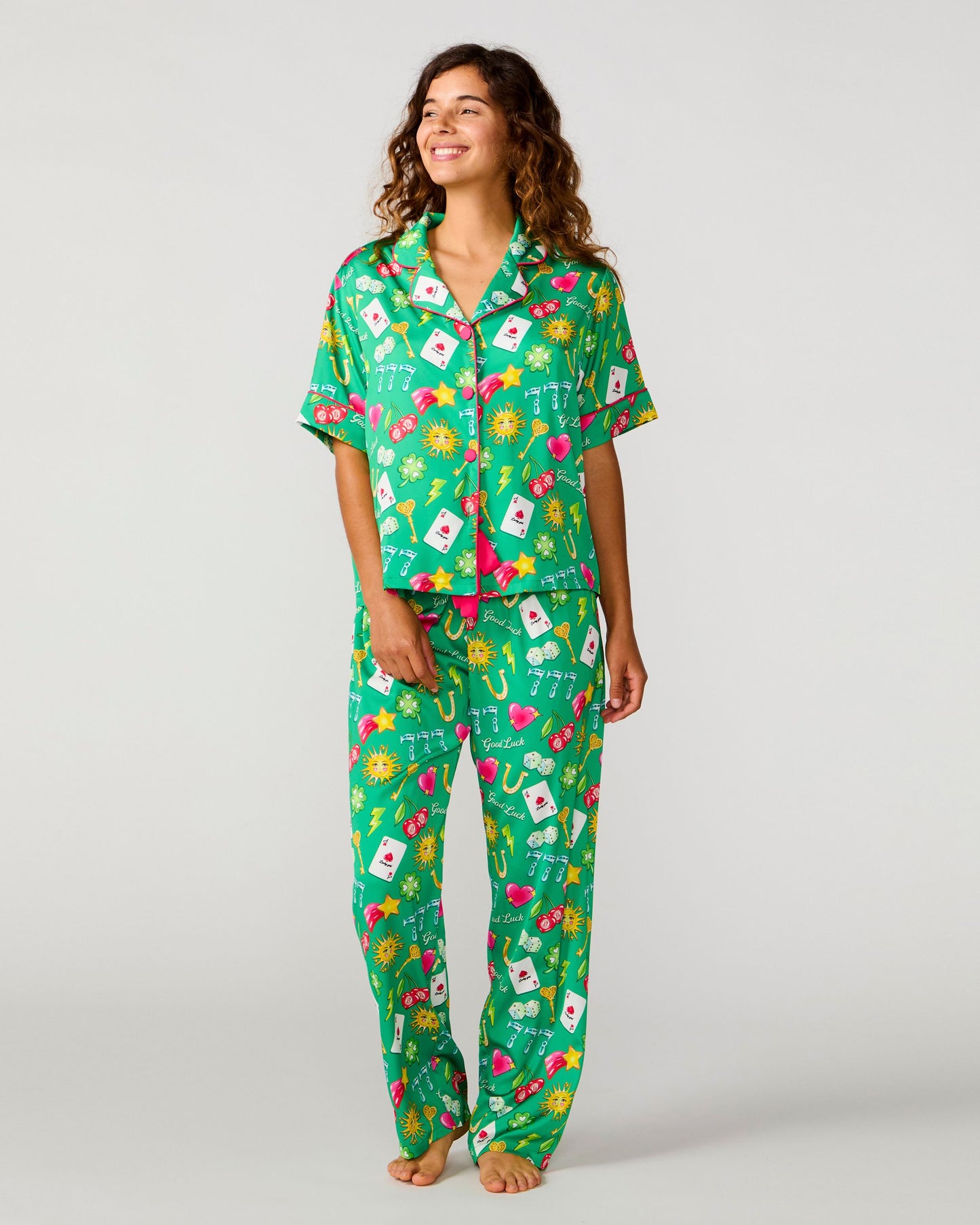 Lucky Silky Pant Set