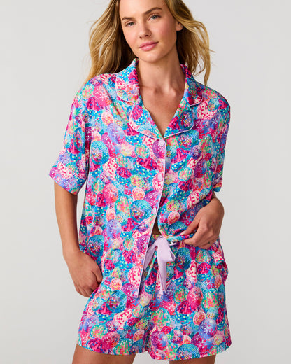 Disco Queen Silky Short Set