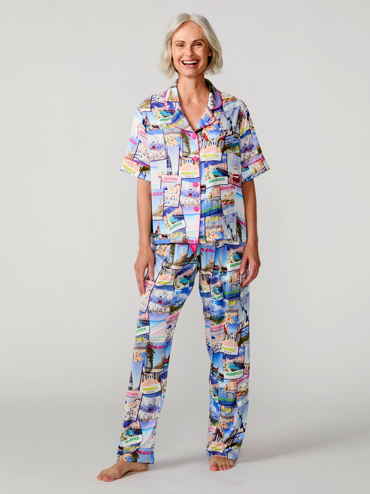 World Traveler Silky Pant Set