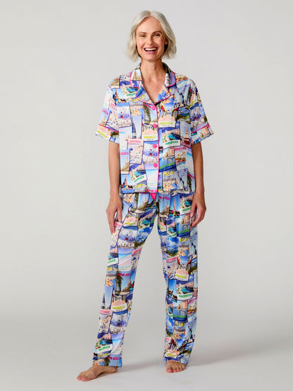 World Traveler Silky Pant Set
