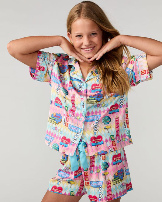 Kids Highway Holiday Silky Short Set