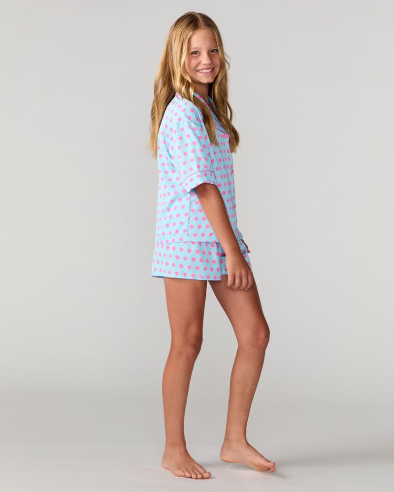 Kids Polka Pop Silky Short Set