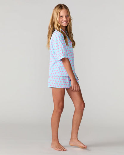 Kids Polka Pop Silky Short Set