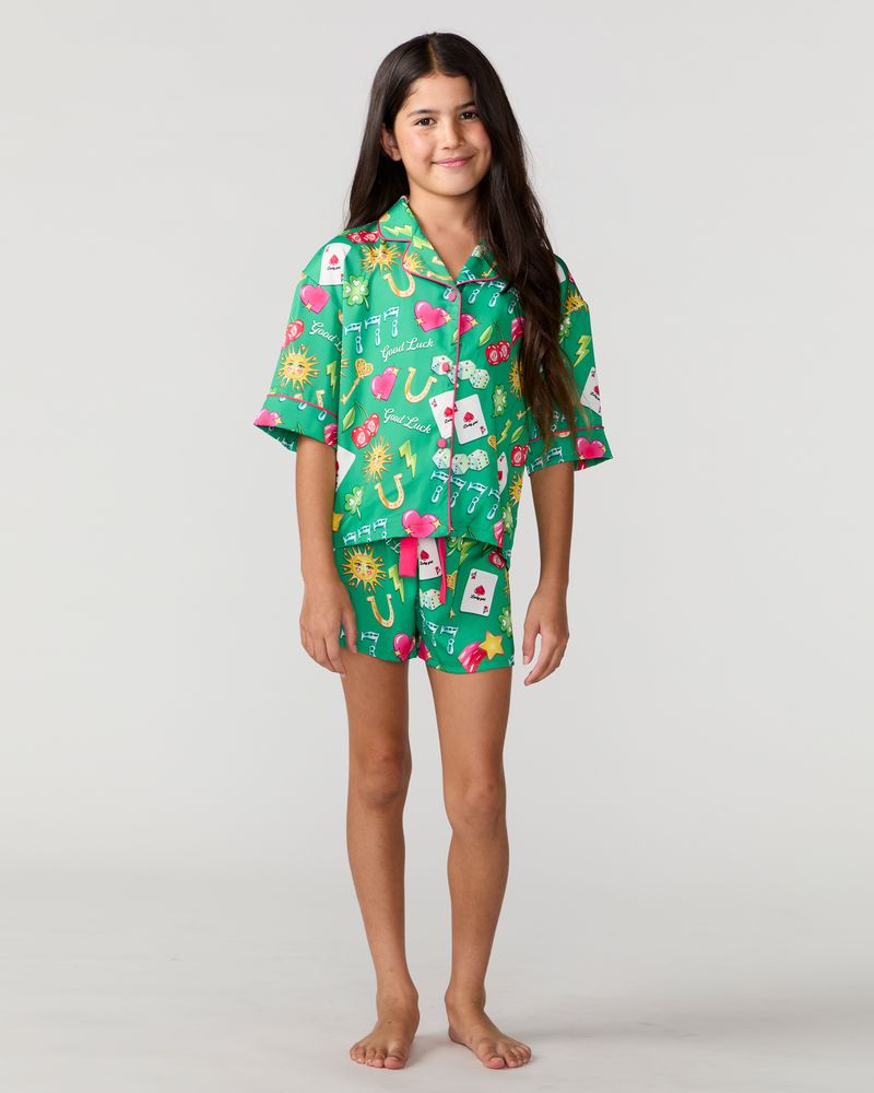 Kids Lucky Silky Short Set