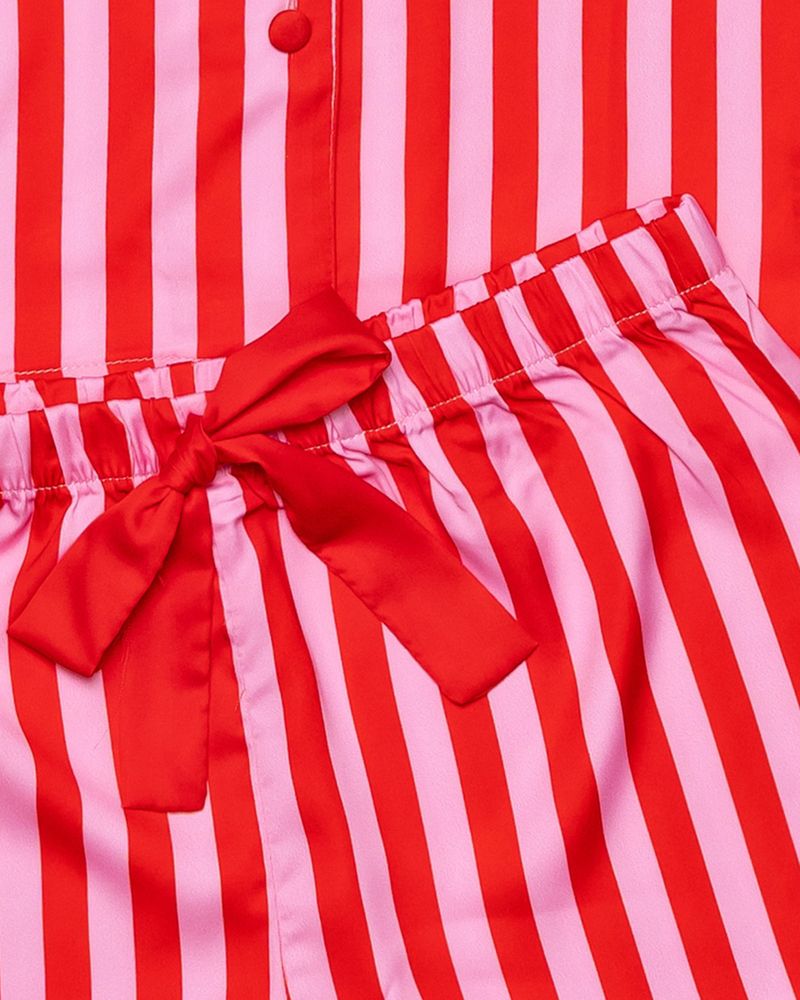 Kids Christmas Club Silky Pant Set