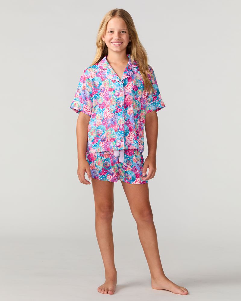 Kids Disco Silky Short Set