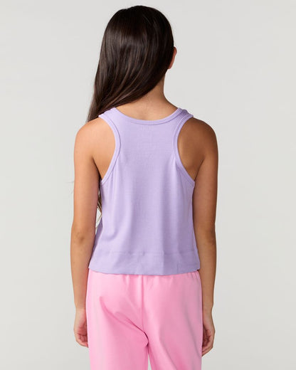 Kids Sunshine Classic Ribbed Tank, Purple