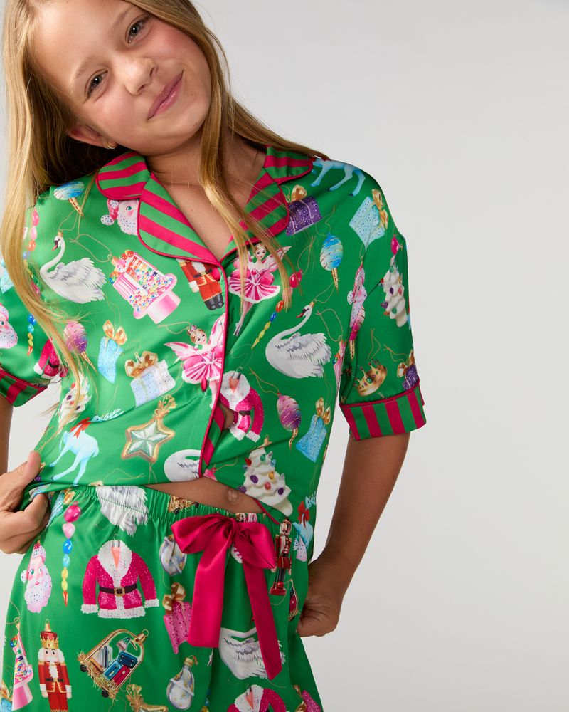Kids Holiday Baubles Pant Set