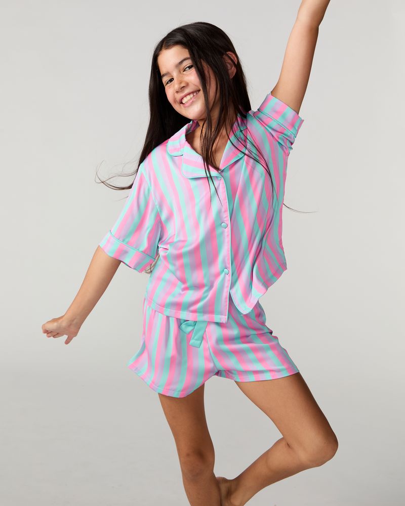 Kids Sorbet Stripe Silky Set