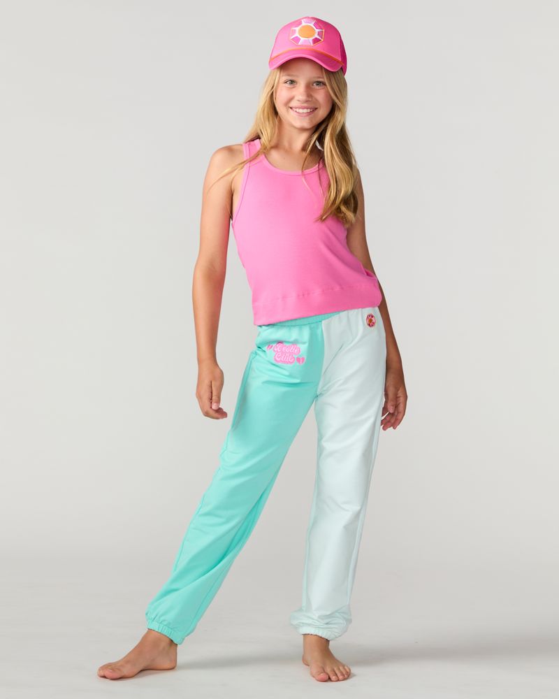 Kids Sunshine Classic Ribbed Tank, Pink