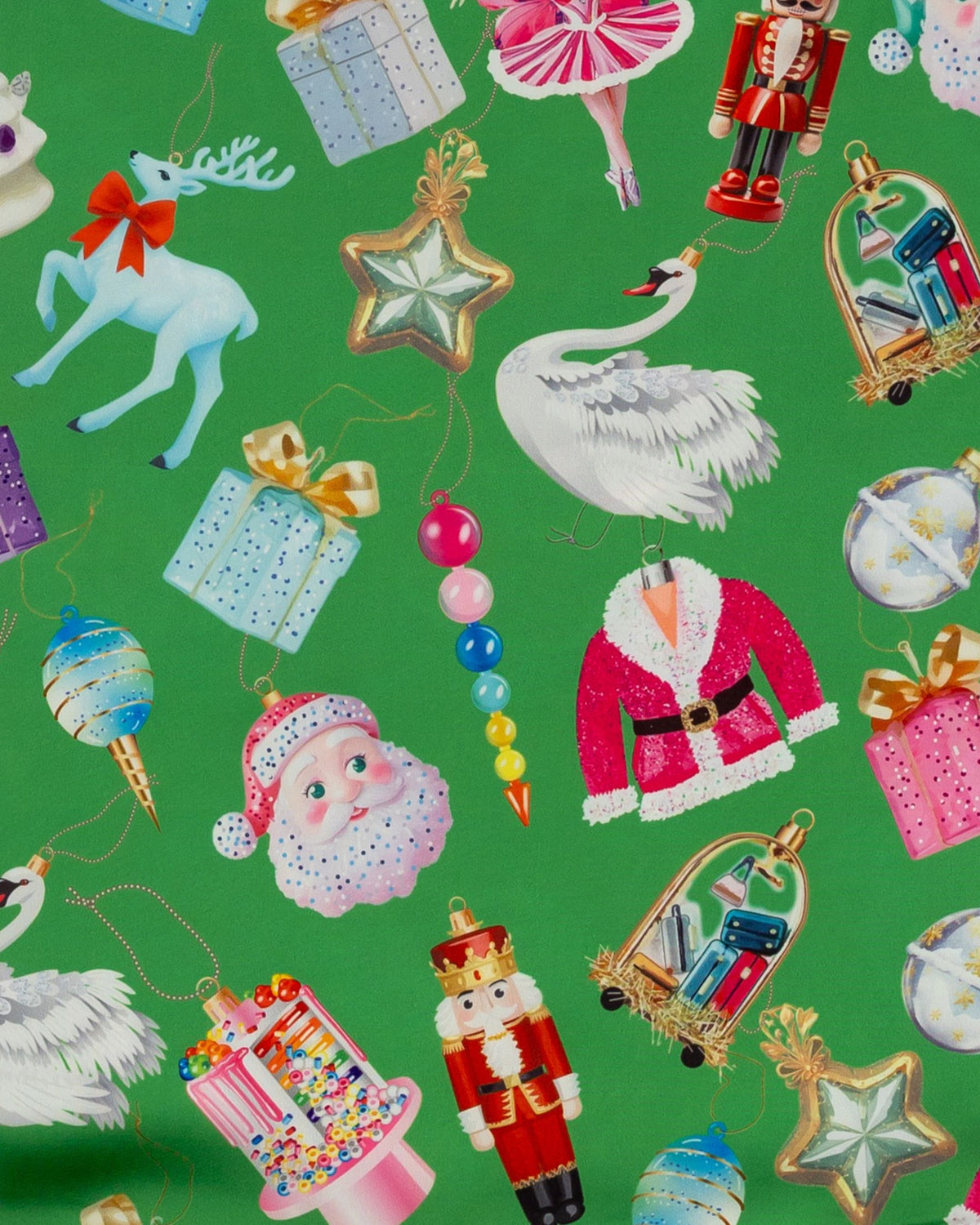 Kids Holiday Baubles Silky Dress