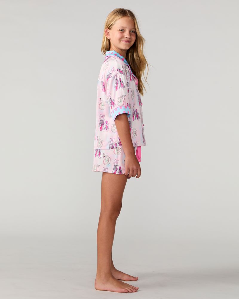 Kids Swan Lake Silky Short Set